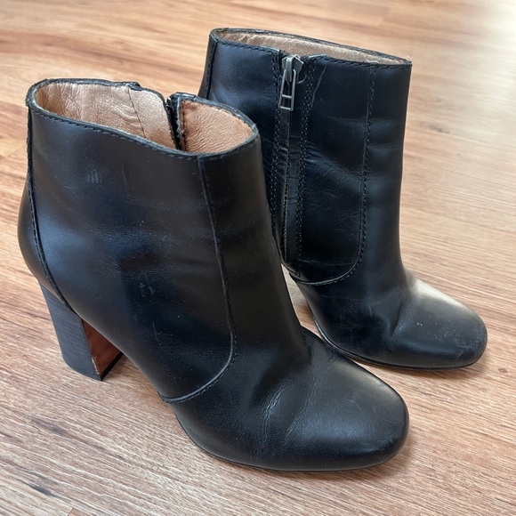 Madewell black leather boots, size 7 - Picture 2 of 6